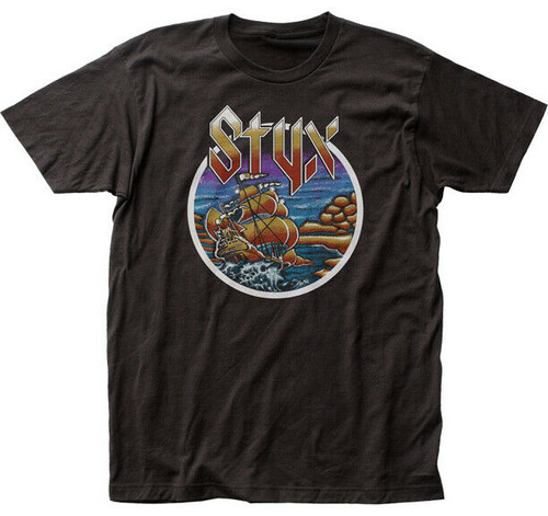 Styx Come Sail Away Classic Arena Soft Rock Fitted Men's Jersey Tee STYX07 Styx Come Sail Away Classic Arena Soft Rock Fitted Men's Jersey Tee STYX07