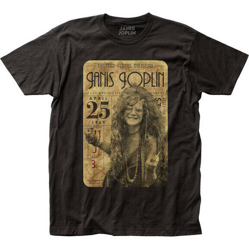 Janis Joplin Concert Ticket 1969 Rock Soul Blues Men's Fitted Jersey JOP05 Janis Joplin Concert Ticket 1969 Rock Soul Blues Men's Fitted Jersey JOP05