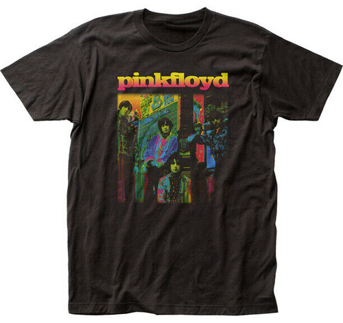Pink Floyd 1976 Psychedelic Colors Classic Rock Fitted Men's Jersey Tee PF76 Pink Floyd 1976 Psychedelic Colors Classic Rock Fitted Men's Jersey Tee PF76