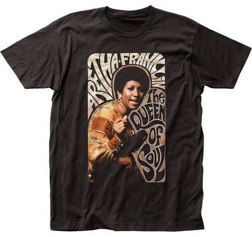 Aretha Franklin Queen Of Soul Groovy Singer Fitted Jersey Men's Tee AF03 Aretha Franklin Queen Of Soul Groovy Singer Fitted Jersey Men's Tee AF03