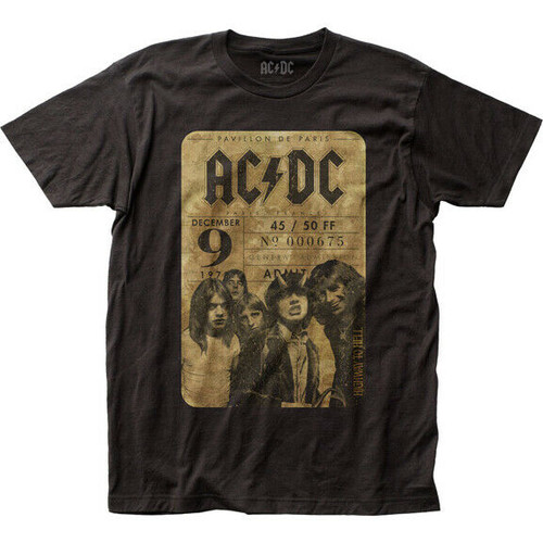 ACDC Concert Ticket Classic Heavy Metal Rock Men's Fitted Jersey Tee ACDC63 ACDC Concert Ticket Classic Heavy Metal Rock Men's Fitted Jersey Tee ACDC63
