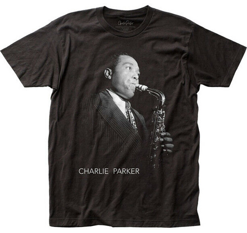 Charlie Parker American Jazz Saxophonist Bebop Soloist Fitted Men's Tee CP01 Charlie Parker American Jazz Saxophonist Bebop Soloist Fitted Men's Tee CP01