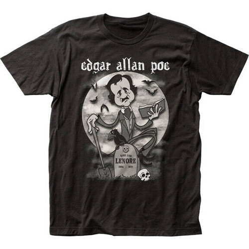 Edgar Allan Poe Rubberhose Gothic American Poet Fitted Jersey Tee IMP160 Edgar Allan Poe Rubberhose Gothic American Poet Fitted Jersey Tee IMP160