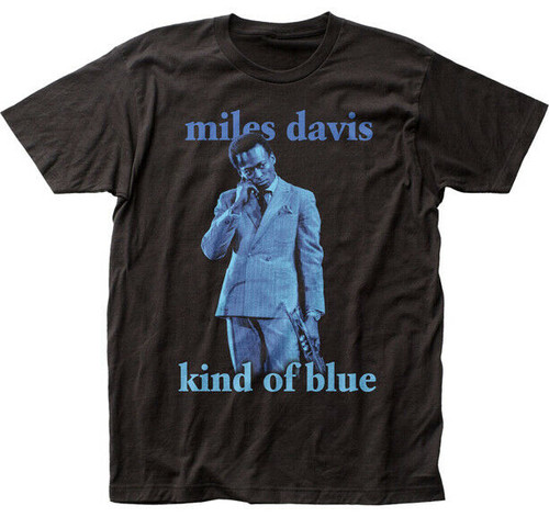 Miles Davis Kind Of Blue Historic Classic Jazz Fitted Men's Jersey Tee MIDA05 Miles Davis Kind Of Blue Historic Classic Jazz Fitted Men's Jersey Tee MIDA05