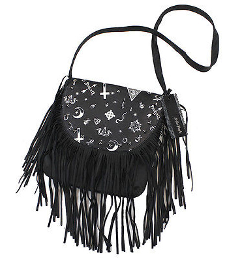 SULLEN CLOTHING MAGIC TATTOO SKULL CROSSBONES INK TATTED WOMEN HANDBAG PURSE