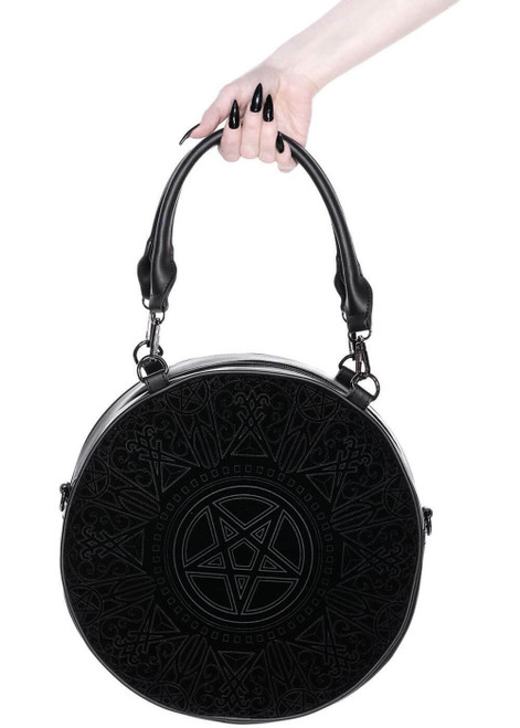 Handbag (bag) KILLSTAR - Metal Lyfe Fringe - BLACK - KSRA001530 