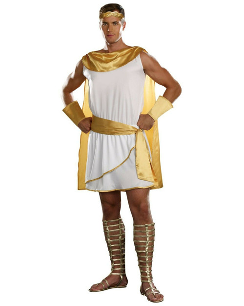 Dreamgirl Hes a God! Mighty Ancient Greek Gold Toga Mens Halloween Costume 8860 Dreamgirl Hes a God! Mighty Ancient Greek Gold Toga Mens Halloween Costume 8860