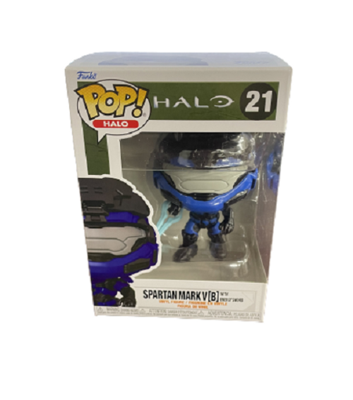 Funko POP! Halo #21 Spartan Mark with Blue Energy Sword Collectible Figure 59336 Funko POP! Halo #21 Spartan Mark with Blue Energy Sword Collectible Figure 59336