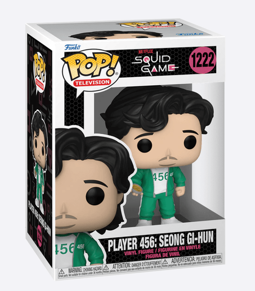 Funko POP! TV: Seong Gi-hun Player 456 Squid Game Collectible Vinyl #1222 64795 Funko POP! TV: Seong Gi-hun Player 456 Squid Game Collectible Vinyl #1222 64795