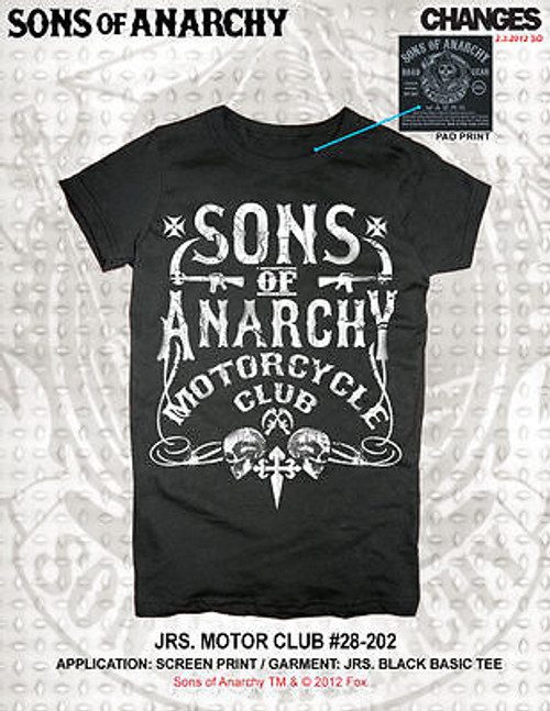 Soa Sons Of Anarchy Motorcycle Club Biker Rose Sickle Goth Juniors T Shirt S-2Xl Soa Sons Of Anarchy Motorcycle Club Biker Rose Sickle Goth Juniors T Shirt S-2Xl