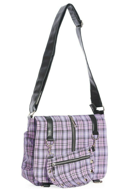 [ReinSein]UNISEX★Knotted check shirt messenger bag knotted checkshirts messenger bag blue - P:ReinSein | 60