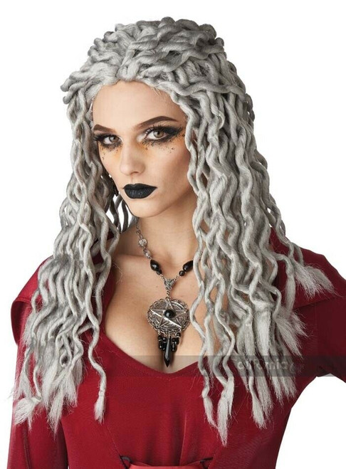 California Costumes Gray Crinkle Witch Zombie Dreads Costume Wig 7021-204 California Costumes Gray Crinkle Witch Zombie Dreads Costume Wig 7021-204
