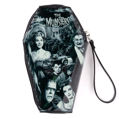 Rock Rebel Universal Monsters Munsters Collage Coffin Wallet UTM-WAL80-MUNSTERS Rock Rebel Universal Monsters Munsters Collage Coffin Wallet UTM-WAL80-MUNSTERS