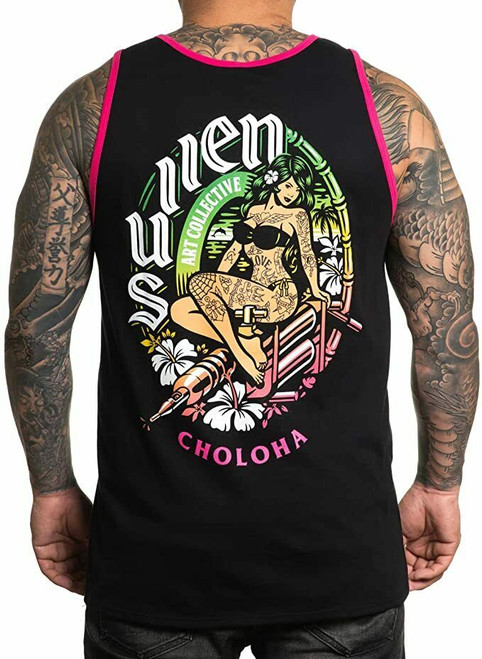 Sullen Islands Choloha Tattoo Summer Pin Up Inked Art Shirt Tank Top SCM4383 Sullen Islands Choloha Tattoo Summer Pin Up Inked Art Shirt Tank Top SCM4383