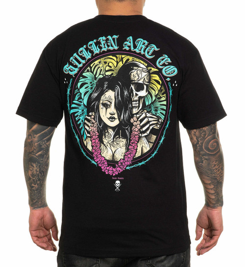 Sullen Lei Low Hawaiian Girl Tropical Skull Floral Tattoo Ink Art Shirt SCM4359 Sullen Lei Low Hawaiian Girl Tropical Skull Floral Tattoo Ink Art Shirt SCM4359