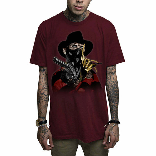 Mafioso Elm St. Freddy Krueger Nightmare Dreams Horror Gun Street Thug Shirt Mafioso Elm St. Freddy Krueger Nightmare Dreams Horror Gun Street Thug Shirt