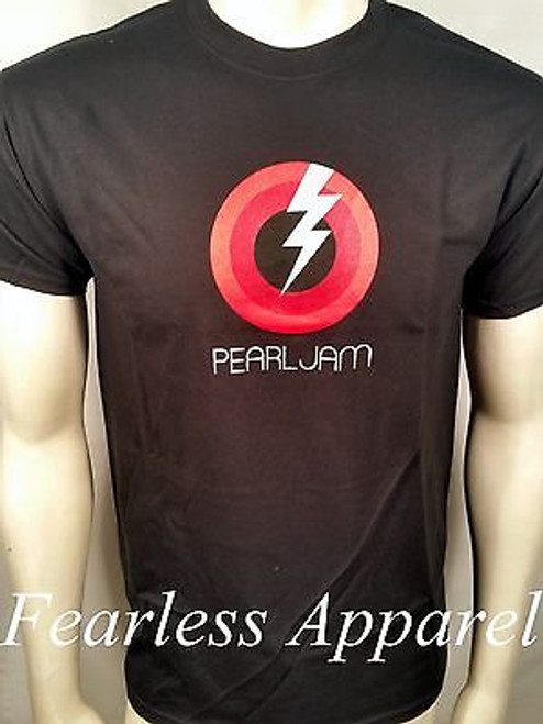 Pearl Jam Bullseye Lightning Bolt Logo Band Rock T Tee Shirt Mens Size S-Xl Pearl Jam Bullseye Lightning Bolt Logo Band Rock T Tee Shirt Mens Size S-Xl