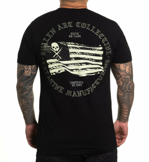 Sullen Banner USA Flag American Pride Tattoo Inked Art Distressed Shirt SCM4422 Sullen Banner USA Flag American Pride Tattoo Inked Art Distressed Shirt SCM4422
