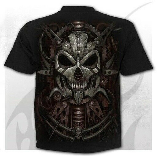 Spiral Direct Diesel Punk Skull Gears Steampunk Machine Goth Shirt M033M101 Spiral Direct Diesel Punk Skull Gears Steampunk Machine Goth Shirt M033M101