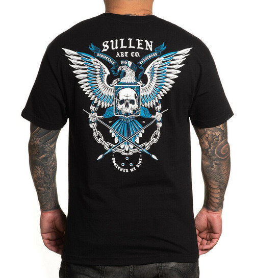 Sullen Great Seal Skull Eagle USA Pride Wings Tattoo Inked Art Shirt SCM4357 Sullen Great Seal Skull Eagle USA Pride Wings Tattoo Inked Art Shirt SCM4357