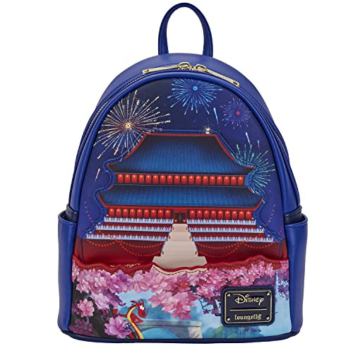 Loungefly Disney Mulan Castle Light Up Mini Backpack Mulan One Size Loungefly Disney Mulan Castle Light Up Mini Backpack Mulan One Size