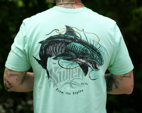 Sullen Blaq Black Water Sea Monster Beach Summer Inked Tattoo Art Shirt SCM4682 Sullen Blaq Black Water Sea Monster Beach Summer Inked Tattoo Art Shirt SCM4682