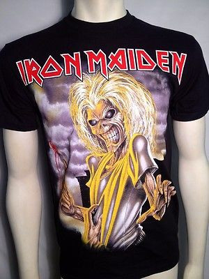 Authentic Iron Maiden Killers Heavy Metal Rock Band Printed Black