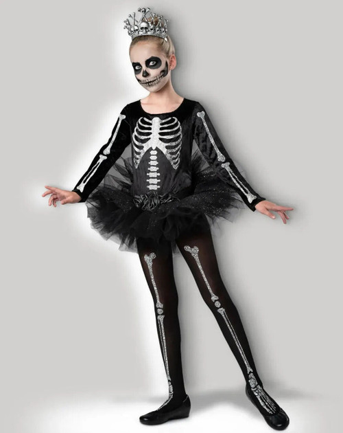 InCharacter Skeleton Ballerina Tutu Skull Dance Child Halloween