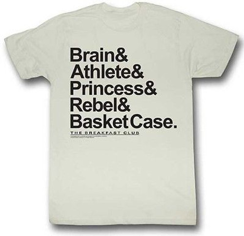 AUTHENTIC THE BREAKFAST CLUB NEW NAMES CLASSIC MOVIE T TEE SHIRT S M L XL 2XL AUTHENTIC THE BREAKFAST CLUB NEW NAMES CLASSIC MOVIE T TEE SHIRT S M L XL 2XL