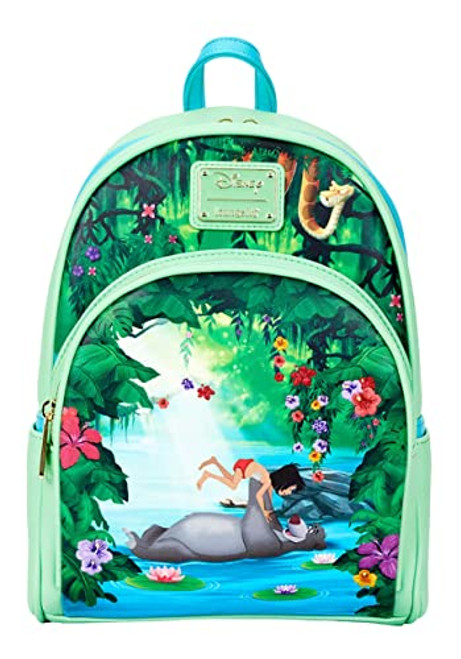 Loungefly Disney Jungle Book Bare Necessities Womens Double Strap Shoulder Bag Purse Loungefly Disney Jungle Book Bare Necessities Womens Double Strap Shoulder Bag Purse