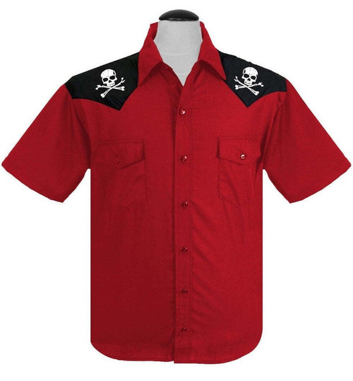 Steady Clothing Skull & Bones Rockabilly Western Crossbones