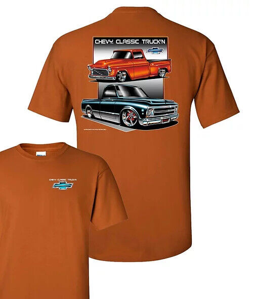 Johny Rockstar C10 Two Truck Chevrolet Wheel Classic Truckin' Shirt TDC-253R Johny Rockstar C10 Two Truck Chevrolet Wheel Classic Truckin' Shirt TDC-253R
