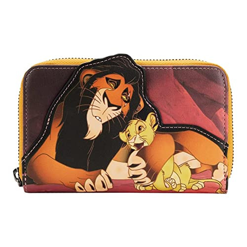 Loungefly Disney Lion King Villains Scar Zip Around Wallet Lion King One Size