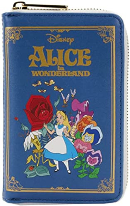 Loungefly Disney Aiw Classic Book Zip Around Wallet Alice In Wonderland One Size Loungefly Disney Aiw Classic Book Zip Around Wallet Alice In Wonderland One Size