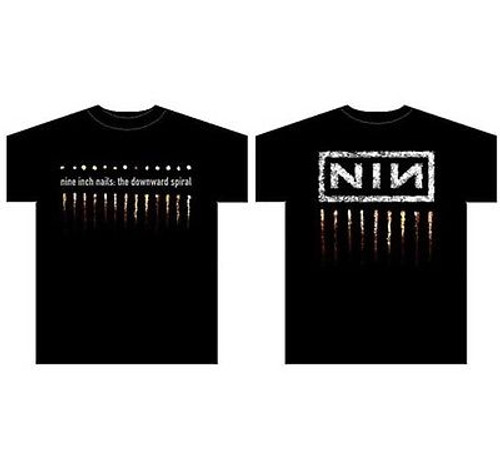 Nine Inch Nails Downward Spiral Mens Industrial Rock Music Graphic Band T Shirt Nine Inch Nails Downward Spiral Mens Industrial Rock Music Graphic Band T Shirt