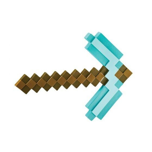 Disguise Minecraft Pickaxe Childrens Video Game Weapon Halloween Costume Prop Disguise Minecraft Pickaxe Childrens Video Game Weapon Halloween Costume Prop