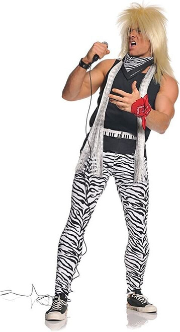 Underwraps 80s Hair Metal Band Member Rocker Rock Music Mens Adult Costume Underwraps 80s Hair Metal Band Member Rocker Rock Music Mens Adult Costume