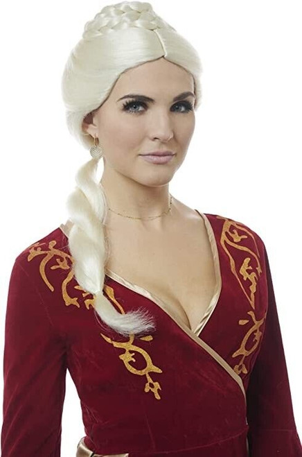 Costume Culture Ancient Princess Womens Blonde Braided Wig Halloween Accessory Costume Culture Ancient Princess Womens Blonde Braided Wig Halloween Accessory
