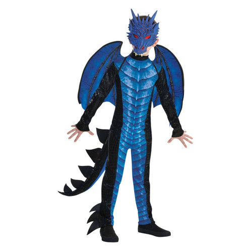 Amscan Deadly Dragon Wings Blue Boy Scary Creature Childrens Halloween Costume Amscan Deadly Dragon Wings Blue Boy Scary Creature Childrens Halloween Costume