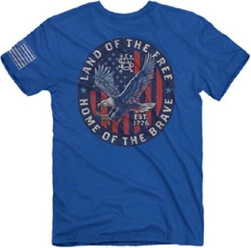 Land Of The Free Home Of The Brave Eagle American Flag U.S.A Tee-Shirt 2170 Land Of The Free Home Of The Brave Eagle American Flag U.S.A Tee-Shirt 2170