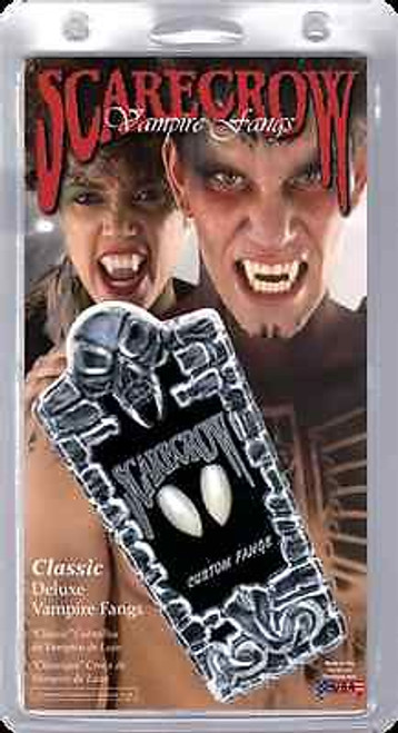 SCARECROW CLASSIC DELUXE CUSTOM VAMPIRE FANGS HALLOWEEN COSPLAY SCARY COSTUME SCARECROW CLASSIC DELUXE CUSTOM VAMPIRE FANGS HALLOWEEN COSPLAY SCARY COSTUME