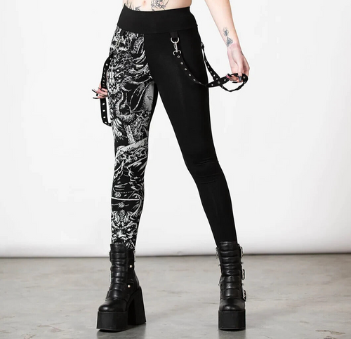 Killstar All Caught Up Fishnet Gothic Punk Sexy Stockings Leggings  KSRA000075 - Fearless Apparel