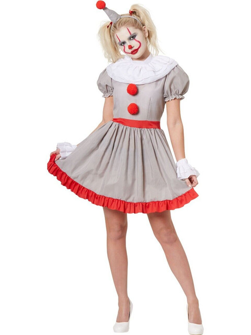 Karnival Costume Vintage Horror Clown Women Dress Creepy Evil Halloween 84223 Karnival Costume Vintage Horror Clown Women Dress Creepy Evil Halloween 84223