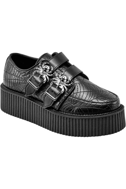 Killstar Dead 'N' Buried Creepers Black Shoes Spiders Goth