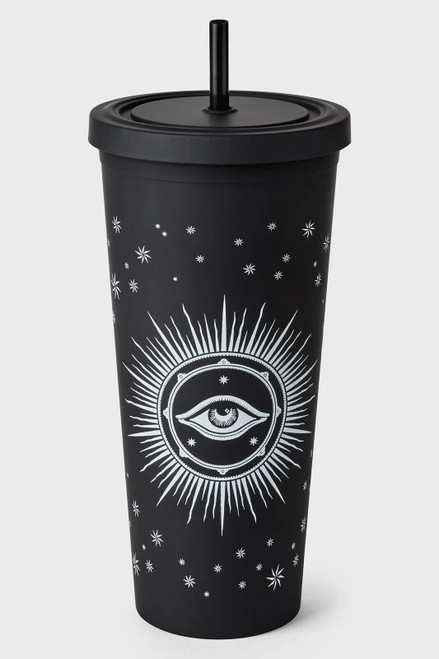 Killstar Astral Plexus Cold Brew Cup Goth Witchy Pagan Star Eye Punk KSRA007208 Killstar Astral Plexus Cold Brew Cup Goth Witchy Pagan Star Eye Punk KSRA007208