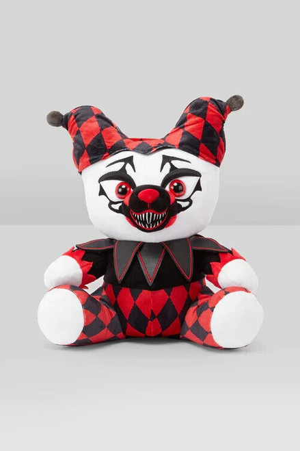 Killstar Tricky Plush Toy Bear Clown Spooky Circus Stuffed Animal KSRA007249 Killstar Tricky Plush Toy Bear Clown Spooky Circus Stuffed Animal KSRA007249