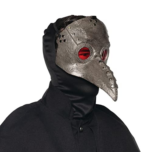 Pestdoktor Kostüm Für Halloween & Cosplay – 14-teiliges Set Mit Mantel, Maske, Umhang, Stock Und Zubehör. Für Erwachsene, Steampunk-Design, In Schwarz.