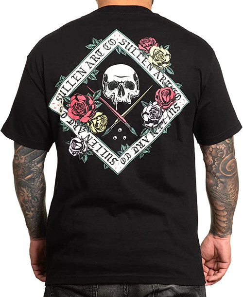 Sullen Floral Badge Tattoo Lifestyle Graphic Standard Tee Sullen Floral Badge Tattoo Lifestyle Graphic Standard Tee