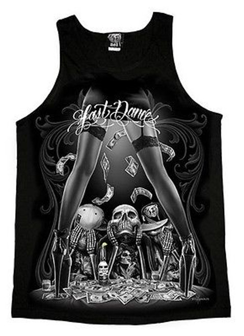 AUTHENTIC DAVID GONZALES DGA LAST DANCE WEST COAST STRIP MENS TANK TOP M-4XL AUTHENTIC DAVID GONZALES DGA LAST DANCE WEST COAST STRIP MENS TANK TOP M-4XL