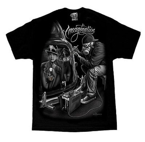 AUTHENTIC DAVID GONZALES DGA IMAGINATION SKULL AL CAPONE WEST COAST SHIRT M-4XL AUTHENTIC DAVID GONZALES DGA IMAGINATION SKULL AL CAPONE WEST COAST SHIRT M-4XL